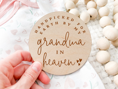 Customized Handpicked For Earth Wood Baby Sign