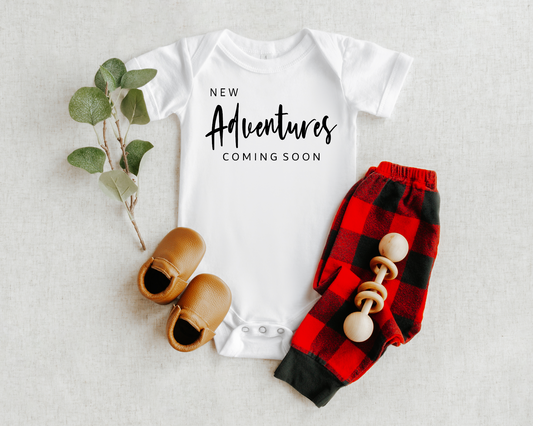 New Adventures Coming Soon Onesie