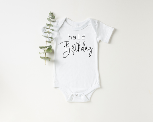 Half Birthday Milestone Onesie