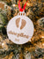 Foot Print First Christmas Ornament