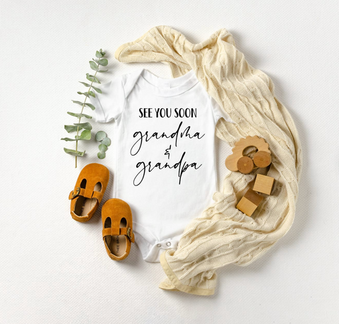 See You Soon Grandma & Grandpa Onesie