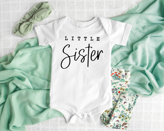 Little Sister Newborn Baby Onesie