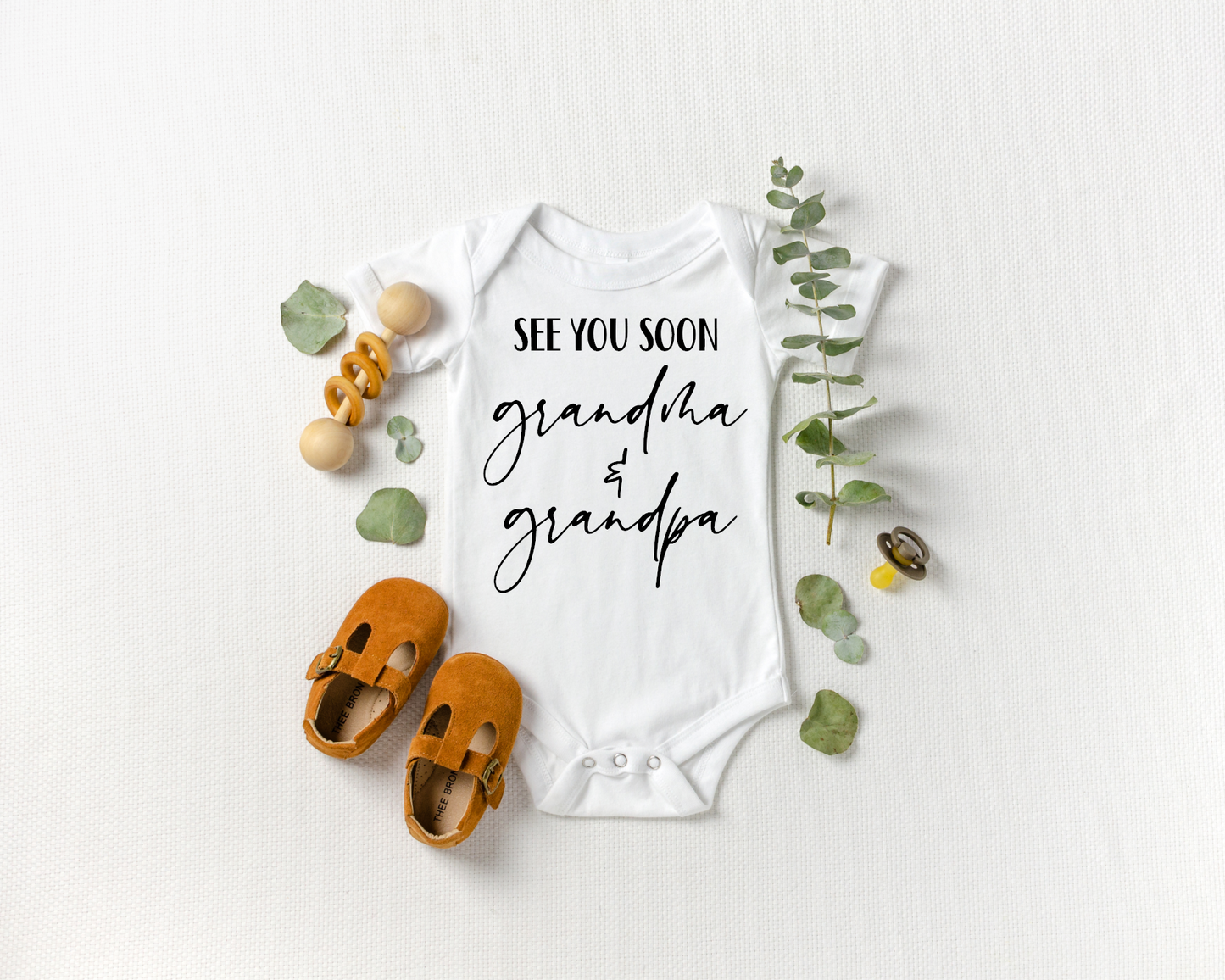 See You Soon Grandma & Grandpa Onesie