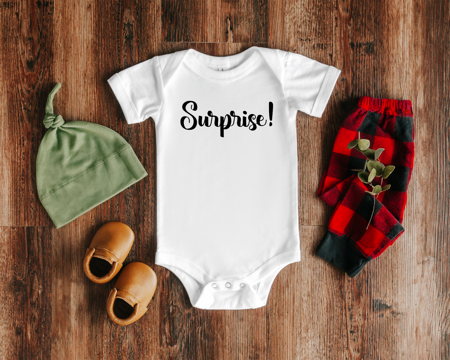 Surprise Pregnancy Announcement Onesie