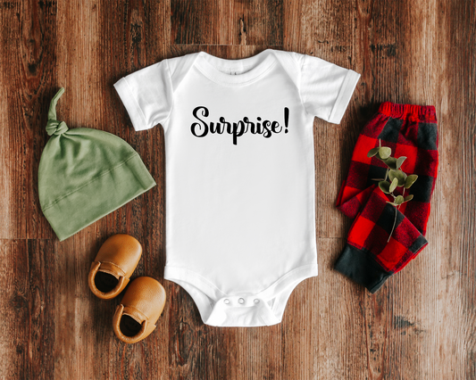 Surprise Pregnancy Announcement Onesie