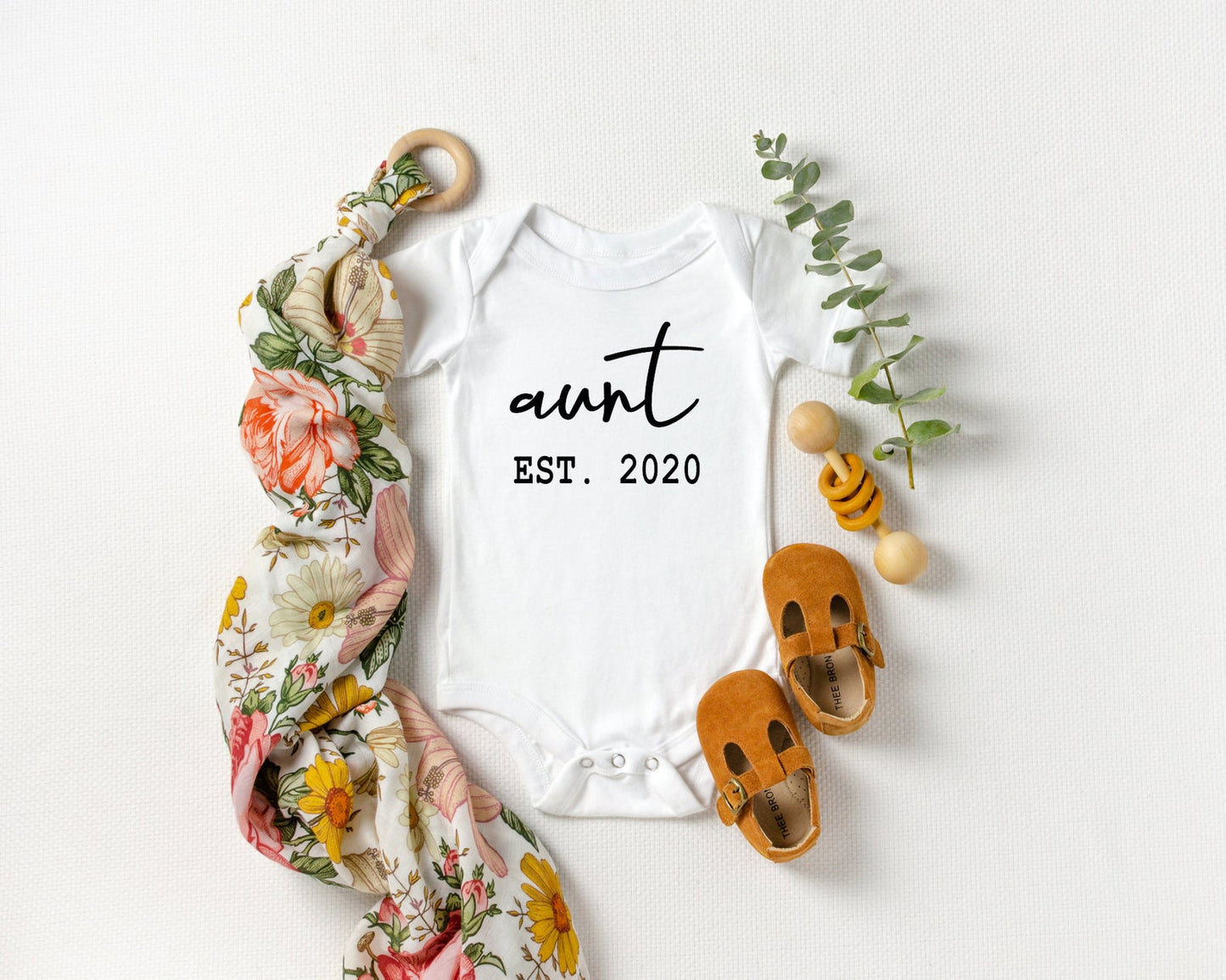 Aunt Established Onesie - Custom Date