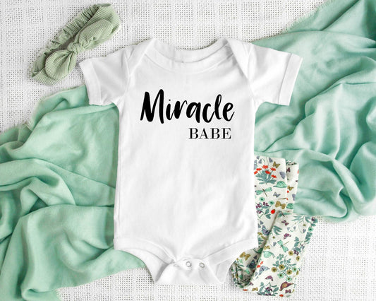 Miracle Babe Pregnancy Announcement Onesie