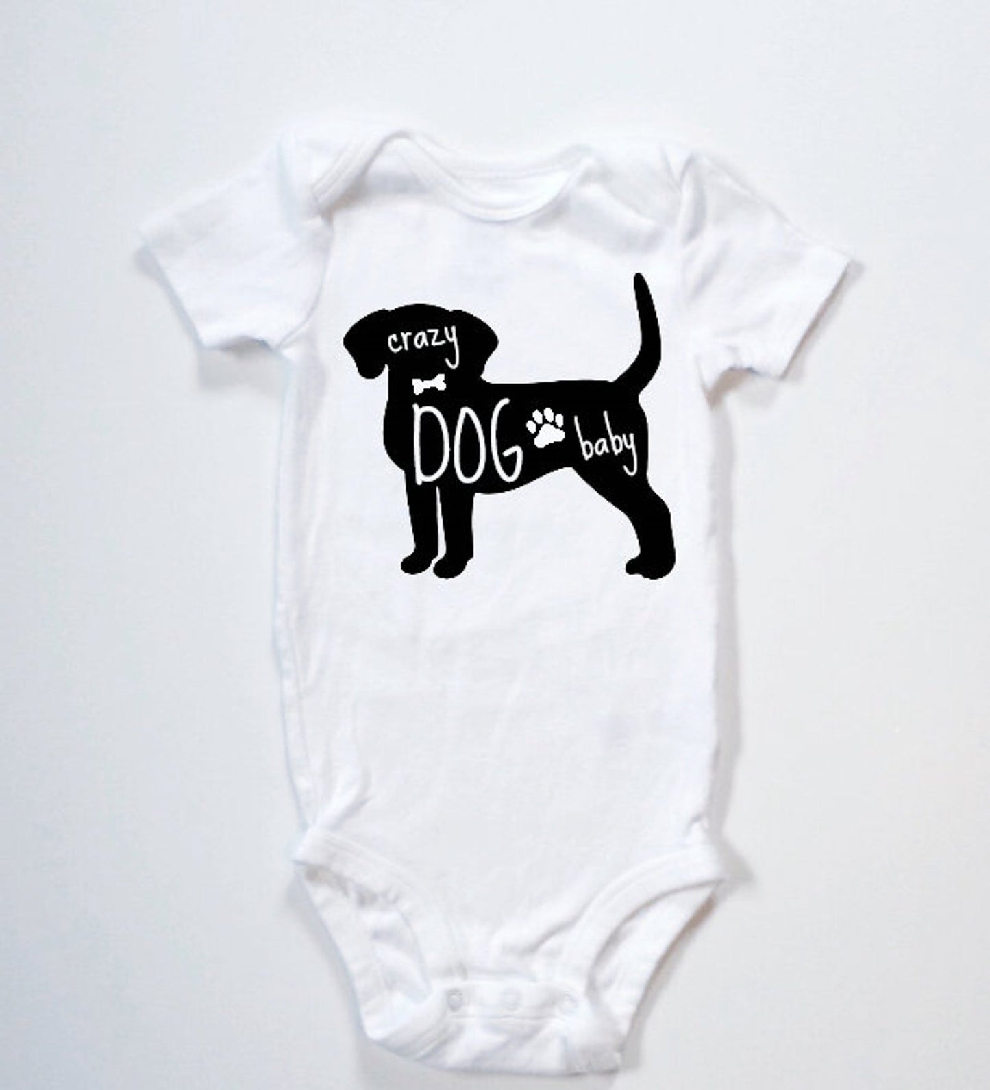 Crazy Dog Baby Funny Onesie