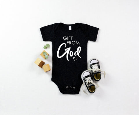 Gift From God Announcement Baby Onesie