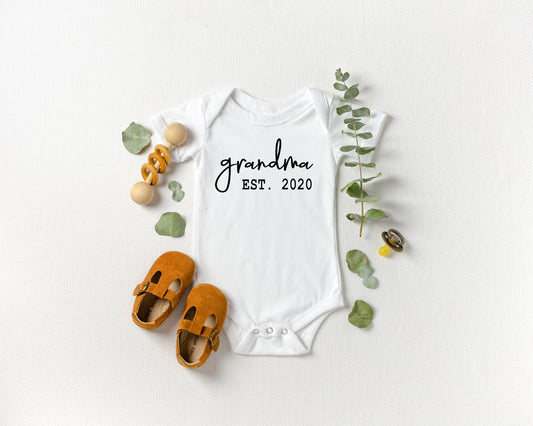 Grandma Established Onesie - Custom Date