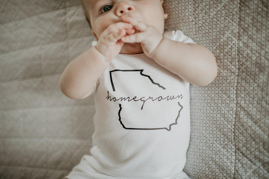 Custom Homegrown State Onesie