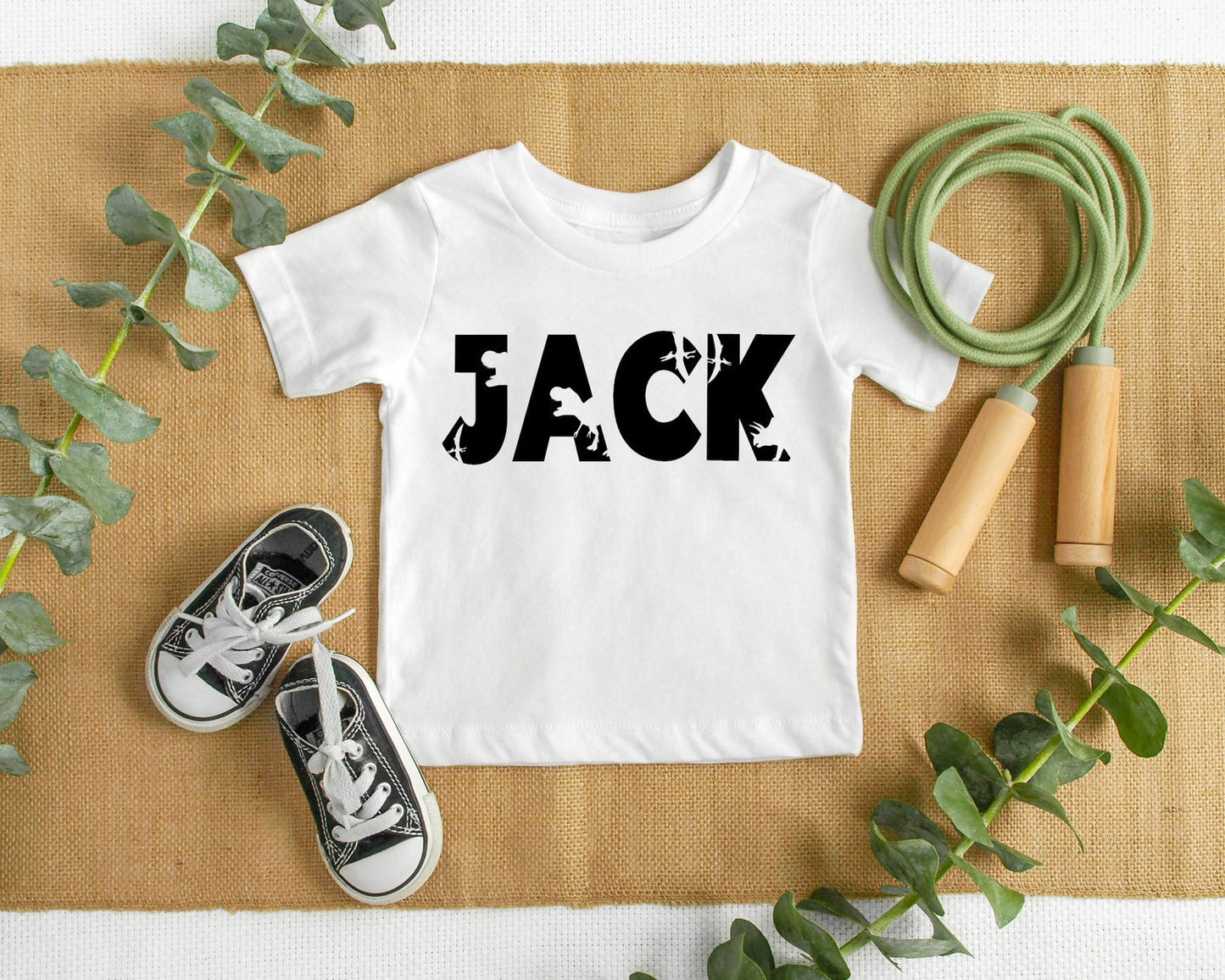 Custom Dinosaur Name Kid's Tee