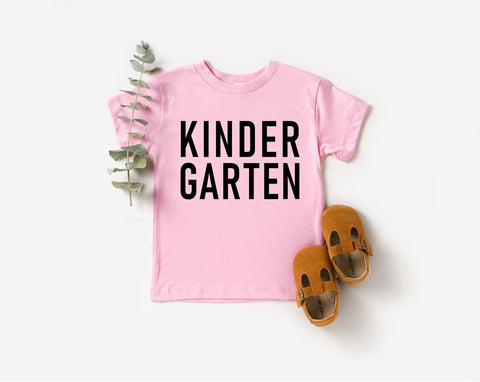 Block Print Kindergarten Tee