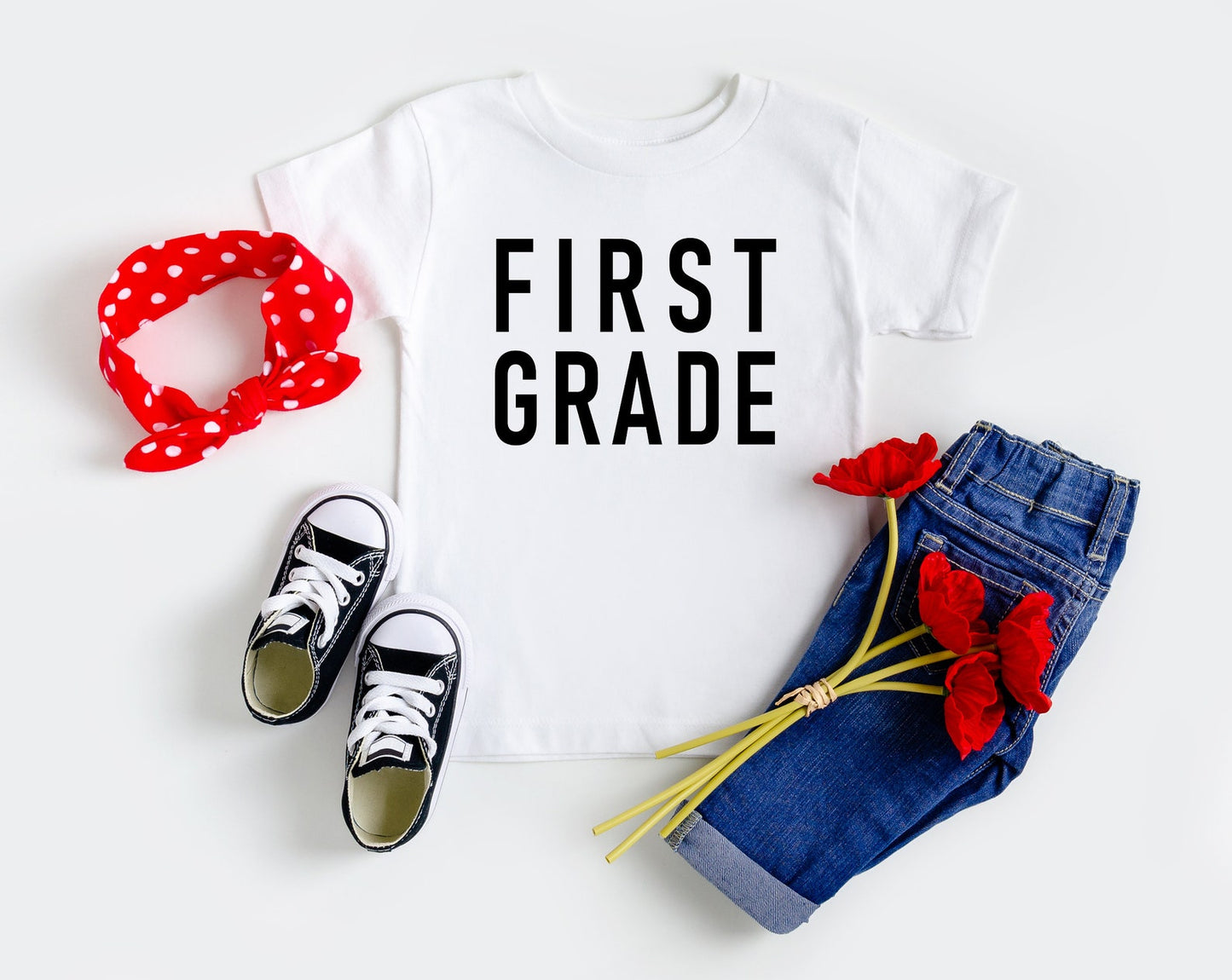 Block Print First Grade Tee