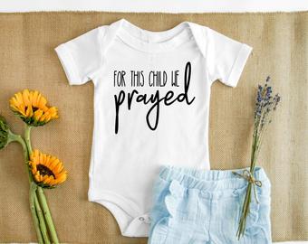 For This Child We Prayed IVF Onesie