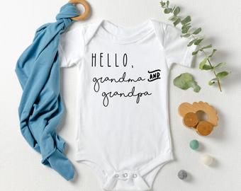 Hello Grandma & Grandpa Onesie