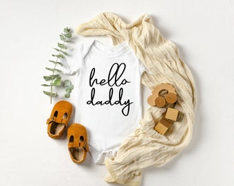 Hello Daddy Script Onesie