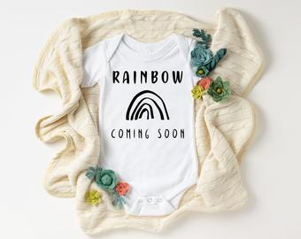 Rainbow Coming Soon Onesie