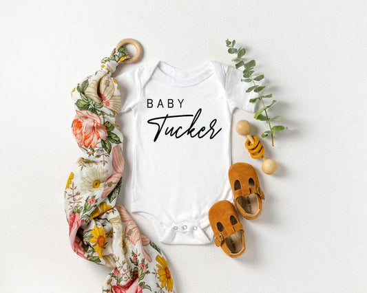 Baby Name Modern Script Onesie