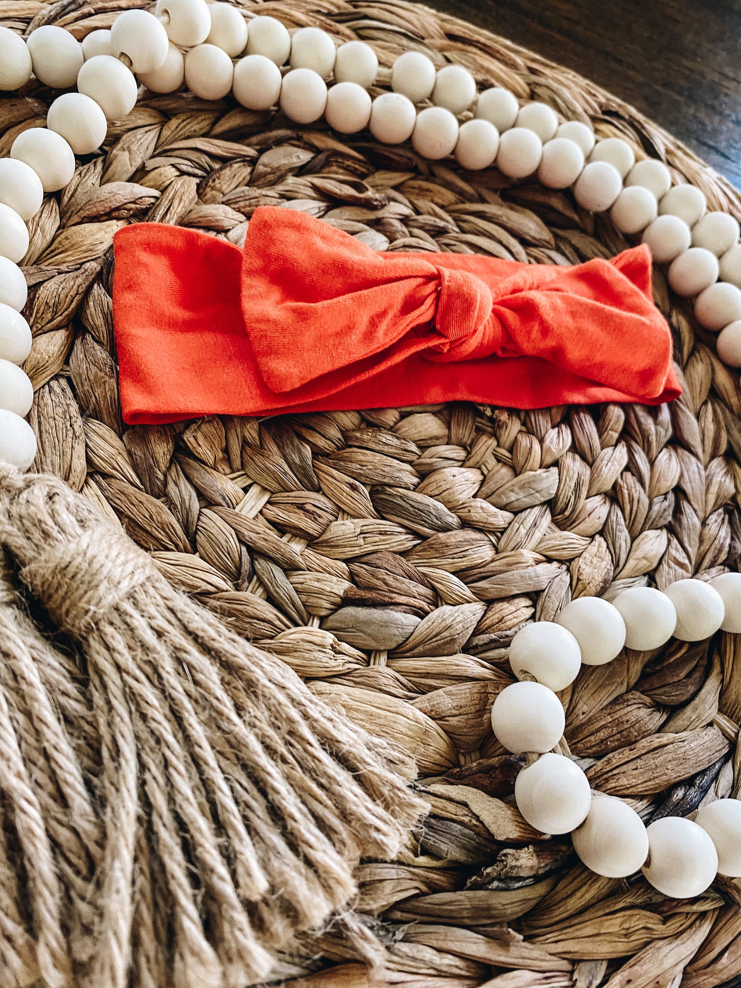 Pumpkin Orange Bamboo Headband