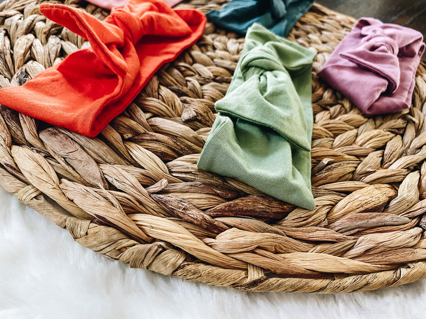 Pumpkin Orange Bamboo Headband