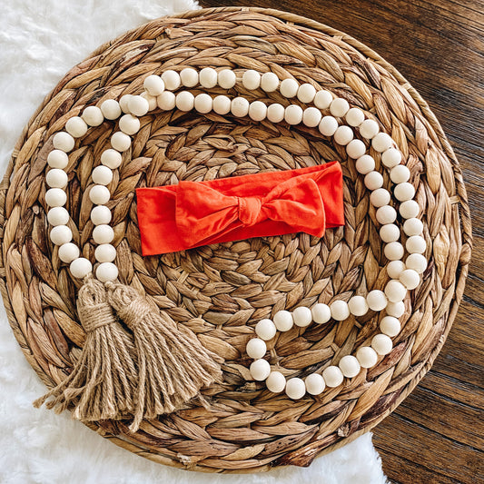 Pumpkin Orange Bamboo Headband