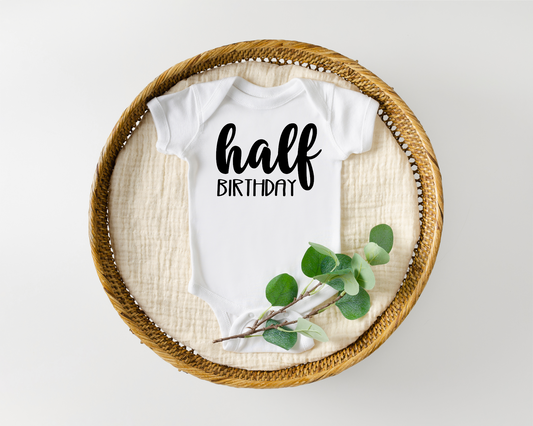 Half Birthday Milestone Onesie