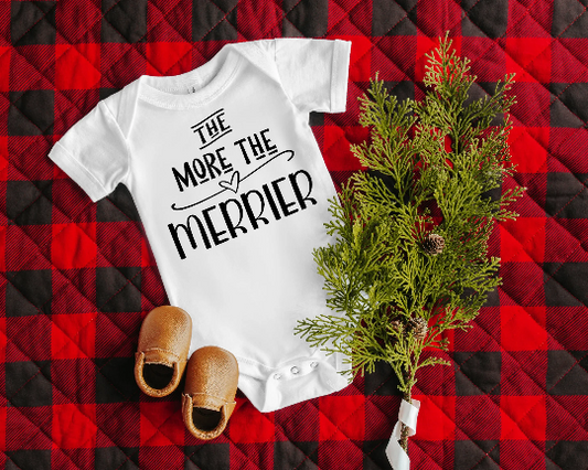 More the Merrier Christmas Announcement  Onesie