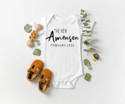 The New Family Member Custom Onesie