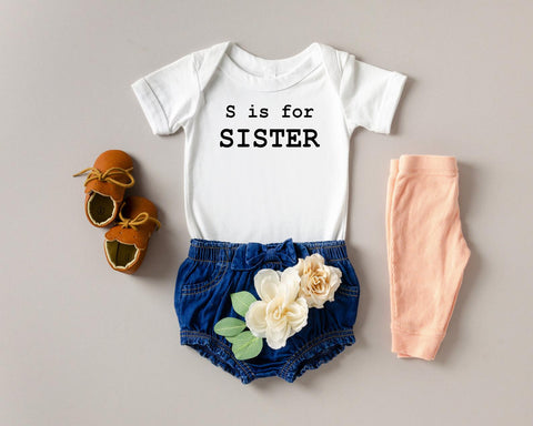 S is for Sister Onesie