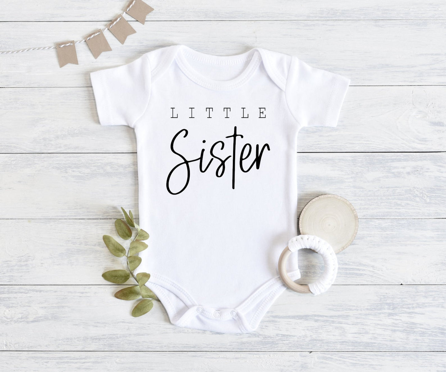 Little Sister Newborn Baby Onesie