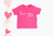 Love You More Toddler Tee - Hot Pink