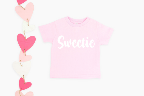 Sweetie Toddler Tee - Light Pink
